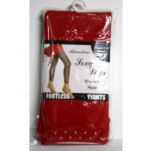 Eros Womens Red Size Tights Rhinestones